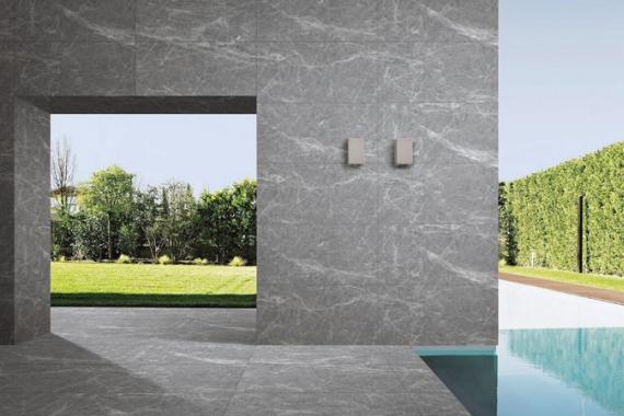 grey marble look outdoor tile